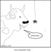 Cartoon: Die Iiiieeeeh-Kuh... (small) by Stümper tagged wortspiel,kuh,spinne,ekel