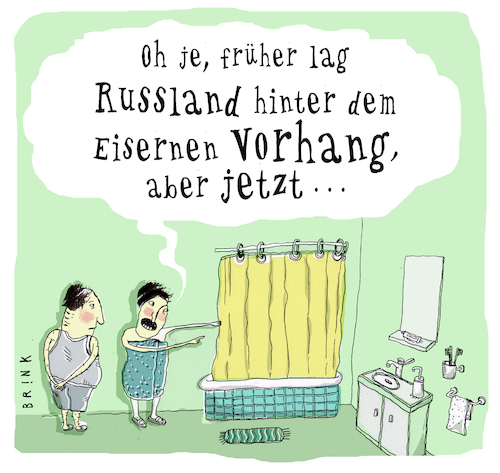 Cartoon: Russland (medium) by ALIS BRINK tagged russland,eiserner,vorhang