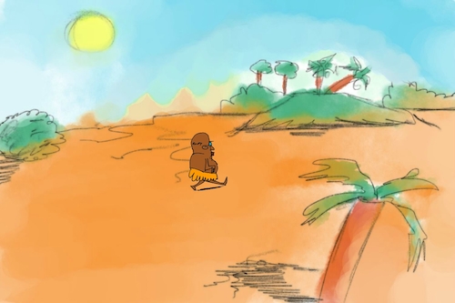 Cartoon: banana issue part1 (medium) by sal tagged cartoon,sal