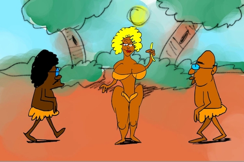 Cartoon: banana issue part4 (medium) by sal tagged cartoon,sal