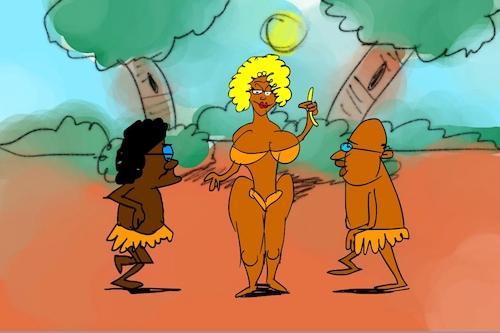 Cartoon: banana issue part4 (medium) by sal tagged cartoon,sal