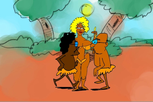 Cartoon: banana issue part4 (medium) by sal tagged cartoon,sal