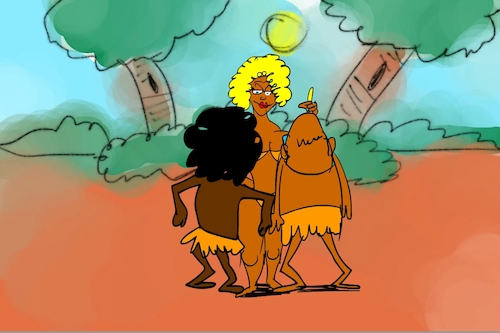 Cartoon: banana issue part4 (medium) by sal tagged cartoon,sal
