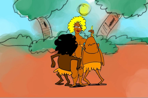 Cartoon: banana issue part4 (medium) by sal tagged cartoon,sal