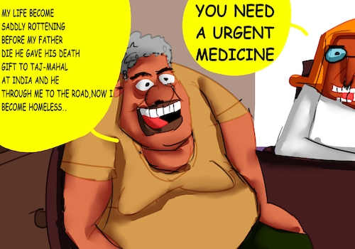 Cartoon: DR SMILE FARTOV 2 (medium) by sal tagged cartoon