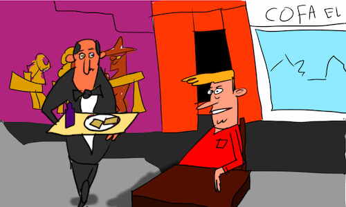 Cartoon: the kosh kosh dance part2 (medium) by sal tagged cartoon,comic,story,the,kosh,dance