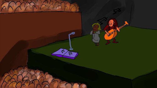 Cartoon: THE SONG PARTY (medium) by sal tagged cartoon,animatic