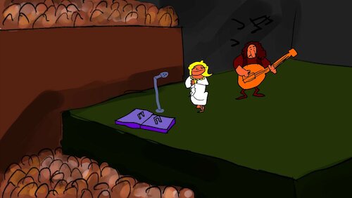 Cartoon: THE SONG PARTY (medium) by sal tagged cartoon,animatic