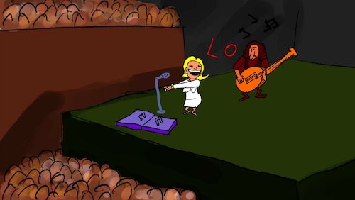 Cartoon: THE PARTYS SONG (medium) by sal tagged cartoon,animatic