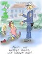 Cartoon: Klimakleber haften nicht (small) by Arni tagged haftung,klebung,kleben,haften,klima,kleber,klebstoff,klimakleber,aktion,polizist,beamter