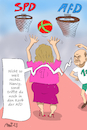 Cartoon: Nancys Rechtsdrall (small) by Arni tagged nancy,faeser,olaf,scholz,basketball,rechts,rechtsdrall,spd,afd,cdu,csu,korb,links