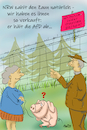 Cartoon: Sauerei sowas (small) by Arni tagged zaun,schweine,pest,afrikanisch,hessen,nrw,bezahlung,kosten,schwein,sau,frau,mann,afd,ausgrenzung,massnahmen