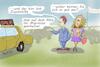 Cartoon: Zuziehhilfe (small) by Arni tagged migration,amt,zuziehen,zuziehhilfe,auto,kfz,verkauf,autoverkäufer,kundin,kunde,autohaus,autohandel,migrieren,migrant,migrantin