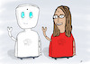 Cartoon: Avatar (small) by Gabi Horvath tagged avatar,roboter,schule,bildung,bremen,distanzunterricht,senatorin