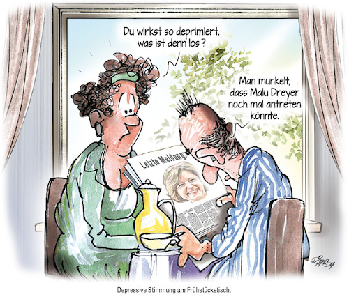 Cartoon: Beim Frühstück (medium) by Ritter-Cartoons tagged beim,frühstück