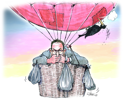 Cartoon: CDU-Schwarzspecht (medium) by Ritter-Cartoons tagged landtagswahl,rlp,presse,karikaturen,von,berthold,ritter,cartoons,landtagswahl,rlp,presse,karikaturen,von,berthold,ritter,cartoons