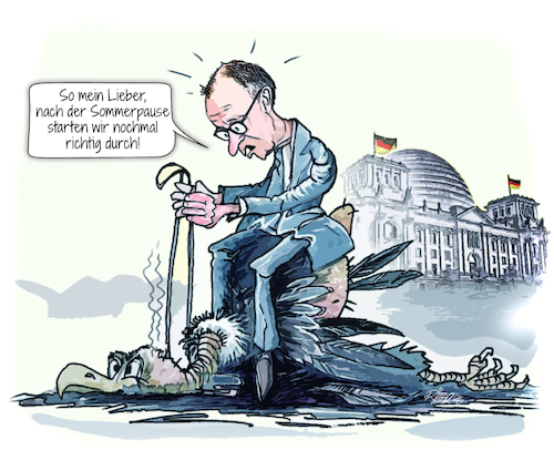 Cartoon: Durchstarter (medium) by Ritter-Cartoons tagged durchstarter,friedrich,merz,bundesgeier,pressekarikaturen,und,cartoons,von,berthold,ritter,auch,bei,facebook,unter,ritterkarikaturen,durchstarter,friedrich,merz,bundesgeier,pressekarikaturen,und,cartoons,von,berthold,ritter,auch,bei,facebook,unter,ritterkarikaturen