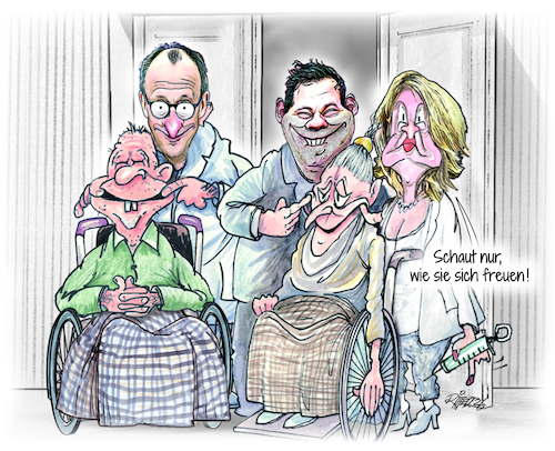 Cartoon: Gesundheitssystem (medium) by Ritter-Cartoons tagged nina,warken,gesundheitssystem,pressekarikaturen,und,cartoons,von,berthold,ritter,facebook,seite,ritterkarikaturen,nina,warken,gesundheitssystem,pressekarikaturen,und,cartoons,von,berthold,ritter,facebook,seite,ritterkarikaturen