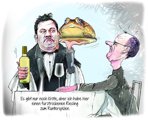 Cartoon: Sommermenue (medium) by Ritter-Cartoons tagged friedrich,merz,pressekarikaturen,und,cartoons,von,berthold,ritter,facebook,seite,ritterkarikaturen,friedrich,merz,pressekarikaturen,und,cartoons,von,berthold,ritter,facebook,seite,ritterkarikaturen