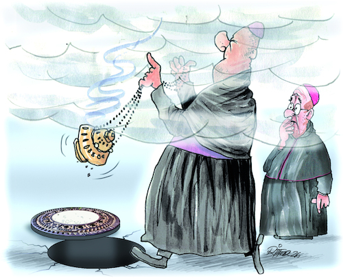 Cartoon: Synodaler Weg (medium) by Ritter-Cartoons tagged kirche,synodaler,weg,presse,karikaturen,von,berthold,ritter,cartoons,kirche,synodaler,weg,presse,karikaturen,von,berthold,ritter,cartoons