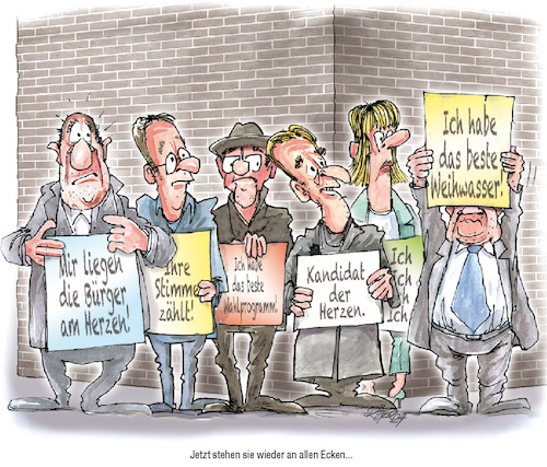 Cartoon: Wahlkandidaten (medium) by Ritter-Cartoons tagged wahlkandidaten