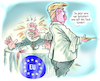 Cartoon: Ein paar Tage noch (small) by Ritter-Cartoons tagged trump,eu,verhältnis,europa,usa,bündnispartner,nato