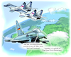 Cartoon: MiG-29 über der Ostsee (small) by Ritter-Cartoons tagged bundeswehr,alarmrotte