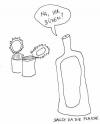 Cartoon: buexen (small) by armella tagged flasche anmache buechse