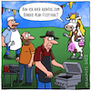 Cartoon: Barbie Kuh Festival (small) by Arghxsel tagged barbie,kuh,barbq,grill,cowboys,party