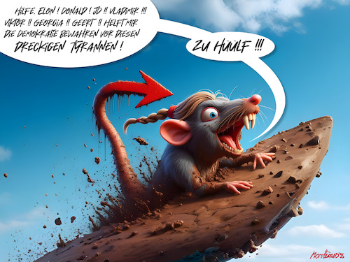 Cartoon: Tyrannen! Helft gegen Tyrannei! (medium) by MorituruS tagged us,aussenminister,marco,rubio,afd,klage,verfassungsschutz,einstufung,gesichert,rechtsextremistische,bestrebung,behörde,bundesamt,für,bfv,verwaltungsgericht,köln,abmahnung,unterlassungserklärung,alice,weidel,tino,chrupalla,abgeordneter,verlässt,partei,und,fraktion,austritt,aus,bundestagsfraktion,deutschland,opposition,neue,bundesregierung,einwanderungspolitik,tyrannei,cartoon,karikatur,moriturus