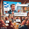 Cartoon: Ministerpräsident_in Bayern (small) by MorituruS tagged bayern,gendersprache,verbietet,gendern,verbot,schulen,behörden,gendergerechtigkeit,gleichberechtigung,partizipation,teilhabe,markus,söder,csu,sachsen,ministerpräsident,glottsischlag,männlich,weiblich,divers,gendersternchen,gleichstellung,karikatur,cartoon,moriturus