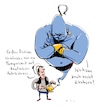 Cartoon: Aladin und das Tempolimit (small) by Floffiziell tagged aladin,tempolimit,autobahn,zaubern,wunderlampe