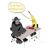 Cartoon: Situation (small) by F L O tagged situation,banane,affe,banana,ape,monkey