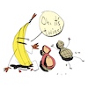 Cartoon: Twins (small) by Floffiziell tagged twins,banana,peanut,birth