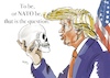 Cartoon: To be or NATO be (small) by Rudissketchbook tagged nato trump america