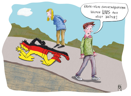 Cartoon: Der wankende Riese (medium) by Rebecca-Meyer tagged wirtschaftsleistung,geopolitischen,spannungen,drohendes,szenario,resilienz,deutschland,schlusslicht,der,industrieländer,bip,prognosen,hartnäckiger,inflation,und,fehlenden,wachstumsimpulsen,wirtschaft,stabilität,forschung,entwicklung,iwf,am,boden,finanzierungsdefizit,konsumausgaben,konsum,als,konjunkturstütze,energiepreise,ist,geschrumpft,bruttoinlandsprodukt,anhaltend,hoher,globalen,krisen,konjunktur,wirtschaftsleistung,geopolitischen,spannungen,drohendes,szenario,resilienz,deutschland,schlusslicht,der,industrieländer,bip,prognosen,hartnäckiger,inflation,und,fehlenden,wachstumsimpulsen,wirtschaft,stabilität,forschung,entwicklung,iwf,am,boden,finanzierungsdefizit,konsumausgaben,konsum,als,konjunkturstütze,energiepreise,ist,geschrumpft,bruttoinlandsprodukt,anhaltend,hoher,globalen,krisen,konjunktur