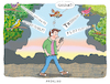 Cartoon: Frühling (small) by Rebecca-Meyer tagged frühling,cartoon,mann,kopfhörer,smartphone,vögel,zwitschern,baum,natur,ignorieren,vogel,zielt,vogelkot,humor,alltagsszene,draußen,abgelenkt,umwelt,witzig,pointe,modern,kommunikation,naturgeräusche,überhören,aufmerksam,vs,abwesend,park,szene,satirisch,lustig,zeichnung