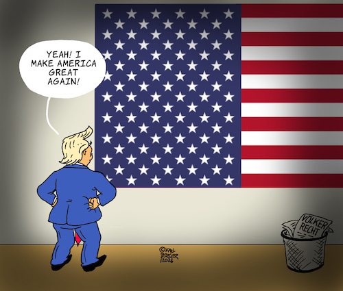 Cartoon: MAGA (medium) by Karl Berger tagged trump,usa,imperialismus,kolonialismus,faschismus,venezuela,trump,usa,imperialismus,kolonialismus,faschismus,venezuela
