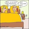 Cartoon: Schon wieder nicht... (small) by Stiftewürger tagged kopfschmerzen,liebe,mann,frau,sex,gesundheit,beziehung,geschlechter