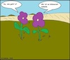 Cartoon: Wie gehts? (small) by Stiftewürger tagged blumen,gesundheit,befinden,pflanzen,natur,landschaft