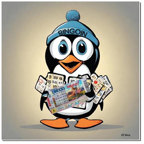 Cartoon: Der Bingoin (medium) by A Human tagged karikatur,cartoon,bingo,ndr,bingoin,gewinnwahrscheinlichkeit,lotterie,hannover,jackpot,umweltpreis