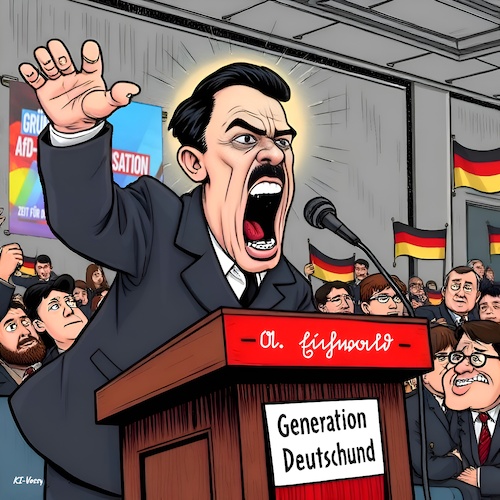 Cartoon: R ist wieder weg (medium) by KI-Vossy tagged afd,jugendorganisation,generation,deutschland,hitler,parteichef,tino,chrupalla,aktion,parodie,jugend,weidel,eichwald,rechtsextreme,rechts,afd,jugendorganisation,generation,deutschland,hitler,parteichef,tino,chrupalla,aktion,parodie,jugend,weidel,eichwald,rechtsextreme,rechts