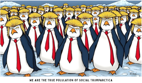 Cartoon: Trumparctica (medium) by KI-Vossy tagged ai,image,trump,potus,greenland,pnguin,penguins,us,president,flag,southern,hemisphere,republican,republicans,regierung,plattform,ki,bild,präsident,pinguin,pinguine,grönland,flagge,südhalbkugel,ai,image,trump,potus,greenland,pnguin,penguins,us,president,flag,southern,hemisphere,republican,republicans,regierung,plattform,ki,bild,präsident,pinguin,pinguine,grönland,flagge,südhalbkugel