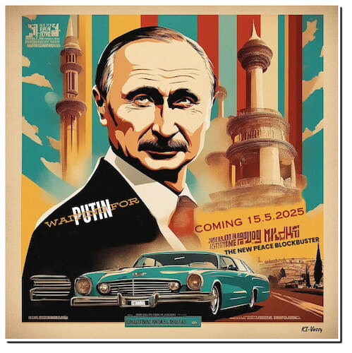 Cartoon: Waiting for Putin (medium) by A Human tagged istanbul,zelenskyi,putin,russia,ukrain,kremlin,godot,trump,usa,selenskyj,russland,ukraine,friedengsverhandlungen,krieg,frieden,war,peace,istanbul,zelenskyi,putin,russia,ukrain,kremlin,godot,trump,usa,selenskyj,russland,ukraine,friedengsverhandlungen,krieg,frieden,war,peace