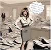 Cartoon: Penfriends (small) by A Human tagged trump,office,melania,ballroom,whitehouse,washington,bulldozer,bulldozers,east,wing,white,house,president,history,historian,america,usa,american,republican,republicans,rubble,first,lady,ladies,women,woman,movement,letter,letters,putin