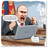 Cartoon: Putinismus (small) by A Human tagged putin,propagand,fakenews,chatgpt,perplexity,newsguard,ki,ai,google,grok,copilot,pravda,llm,grooming,studie,study