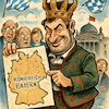 Cartoon: Söders Geheimplan (small) by KI-Vossy tagged bayern,deutschland,söder,bundesländer,königreich,steuern,bundestag,regierung,bundesregierung,volksentscheid,ministerpräsident,gesetz,einwohner