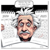 Cartoon: Zwischen den Jahren (small) by A Human tagged sprichwörter,phrase,deutsch,sprache,gfds,einstein,kalender,jahre,neujahr,phasendrescher