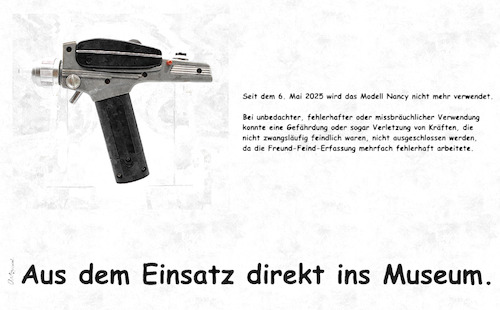 Cartoon: Museumsstück (medium) by ArtyFicial tagged museumsstück