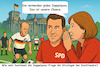 Cartoon: Doppelpass (small) by ArtyFicial tagged deutschland,staatsbürgerschaft,pass,reisepass,doppelt,union,cdu,csu,merz,babendererde,mayer,spd,koalition,klingbeil,bas,fußball,reichstag,spiel,strategie,taktik